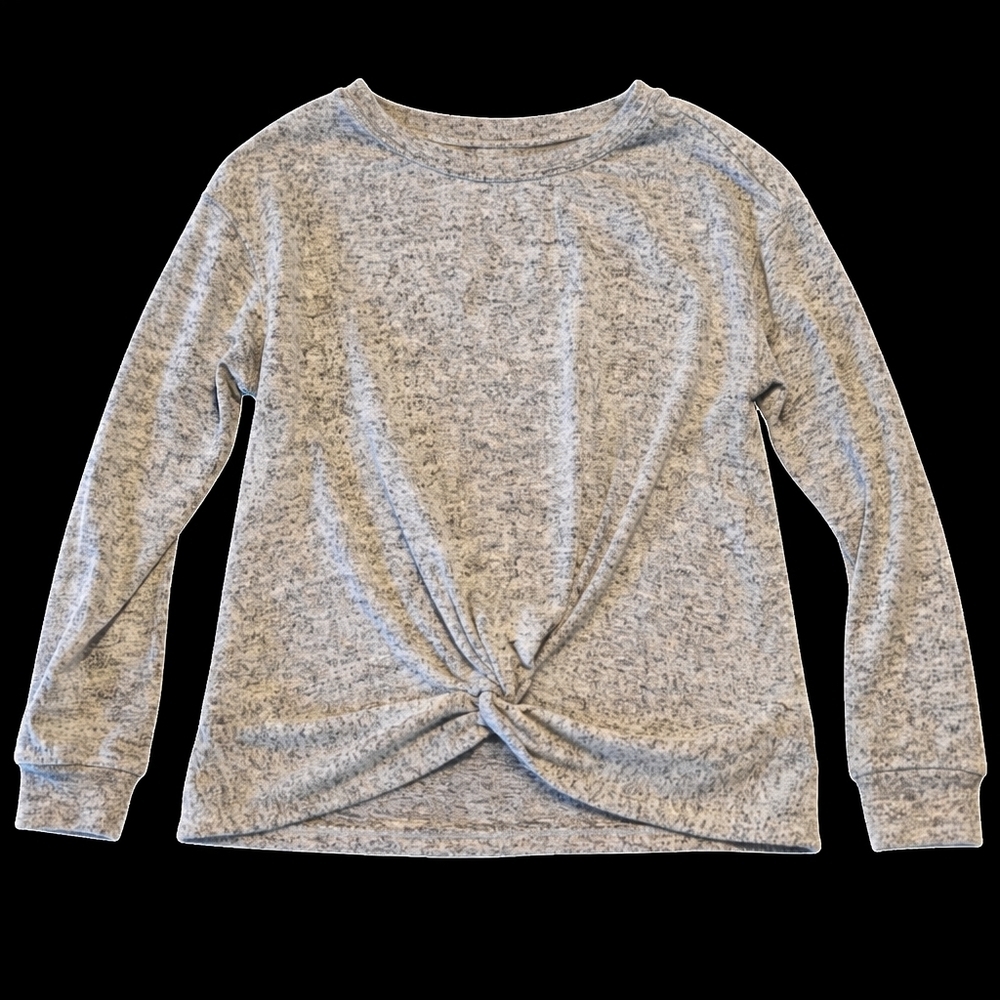 The Children’s Place Front Tie Sweater | Girls M 7/8 | Gray